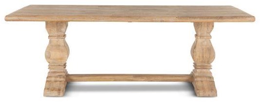 BeGlobal San Rafael FSR-DT Mango Wood Trestle Dining Table | Belfort